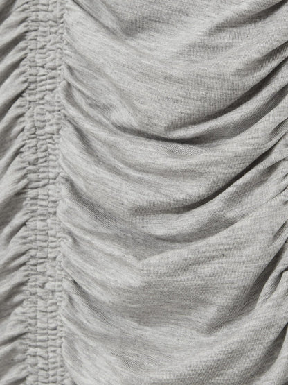 Reiss Popular Choice - Stretch Lyocell Jersey Ruched Vest in Silver Grey