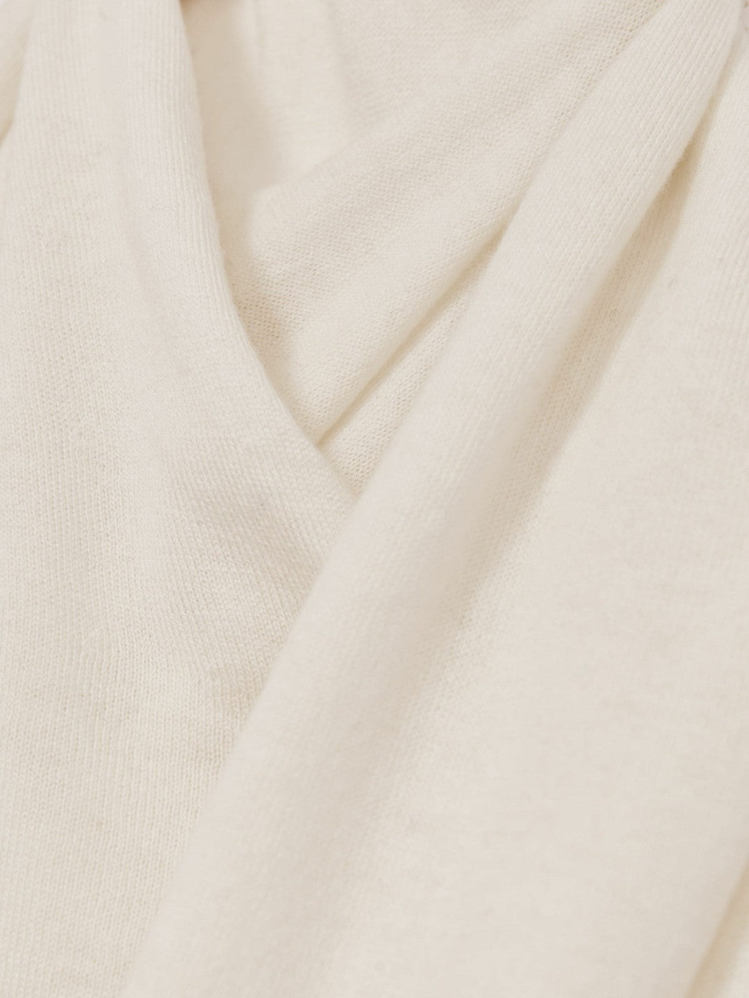 Reiss Featured - Wool Scarf-Tie Draped Jumper in Cream