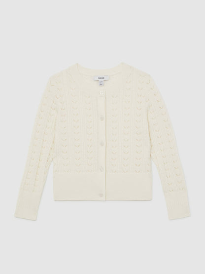 Reiss Deal - Cardigan in Ivory