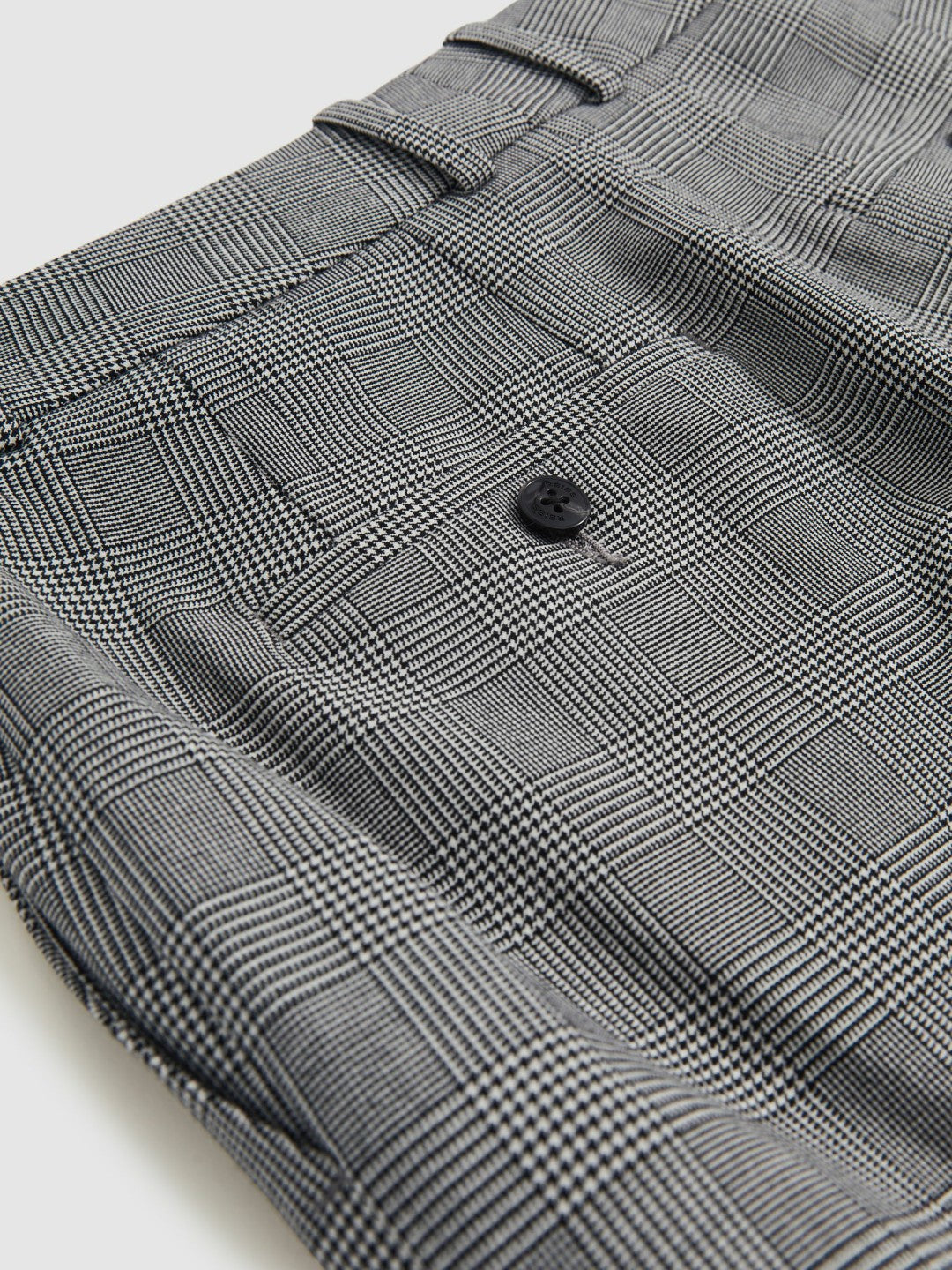 Reiss Value - Check Slim-Fit Suit Trousers in Grey