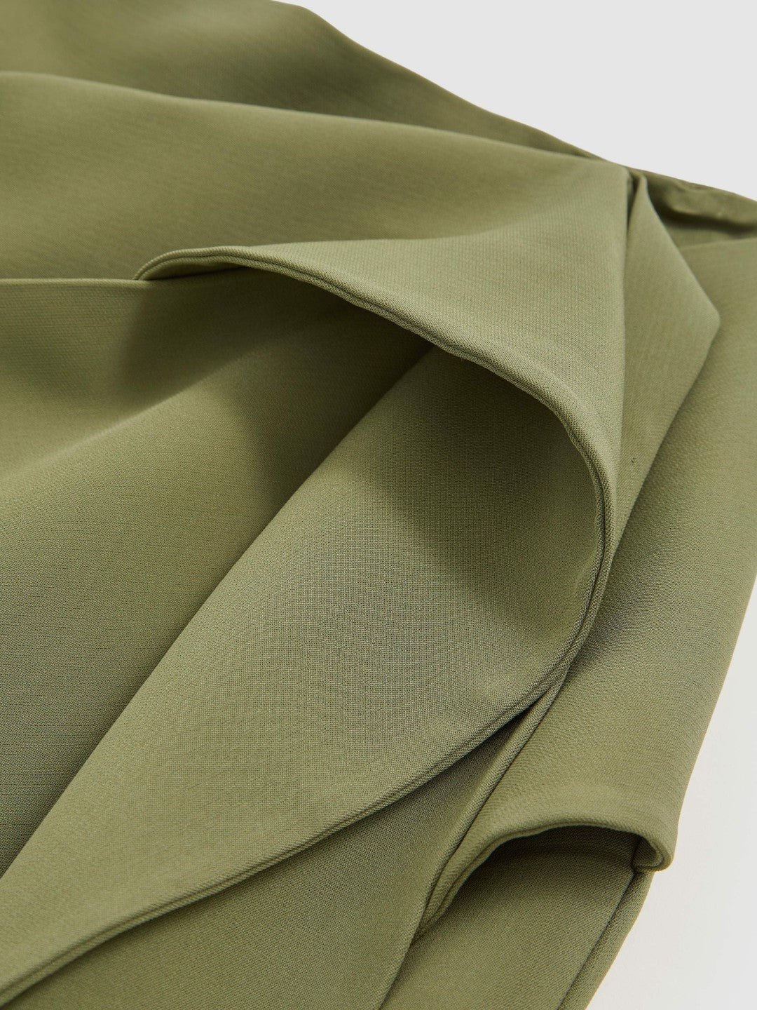 Reiss Sculptural Mini Skirt in Green