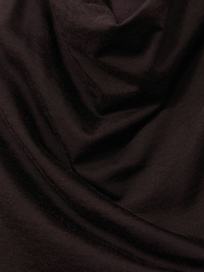 Reiss Cotton-Blend Cowl-Neck Sleeveless Top in Plum Purple
