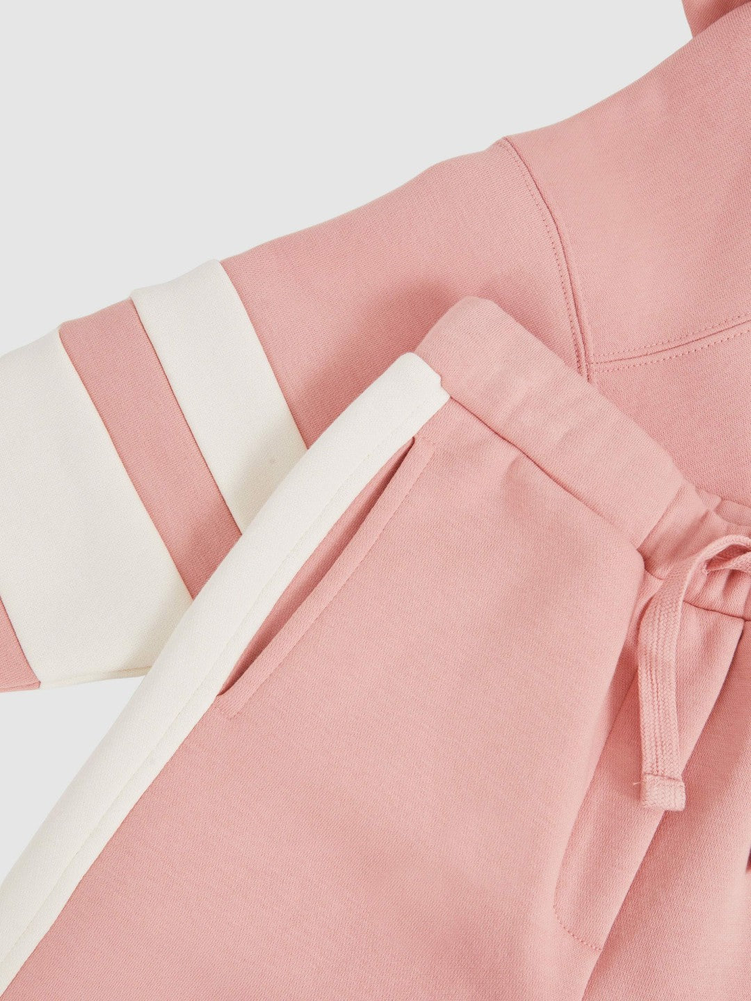 Reiss Cotton-Blend Joggers and Hoodie Set in Rose