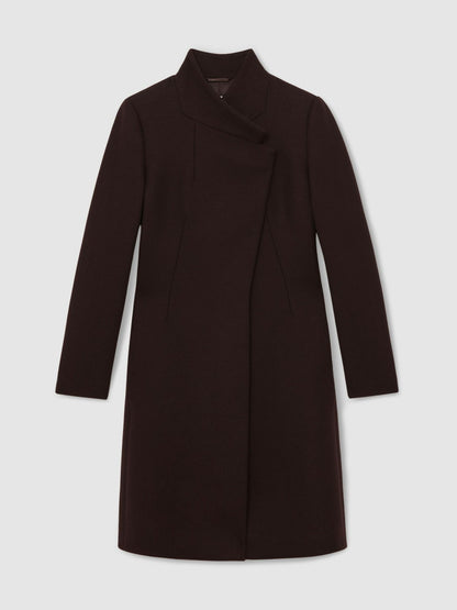 Reiss Best Seller - Coat in Chocolate Brown
