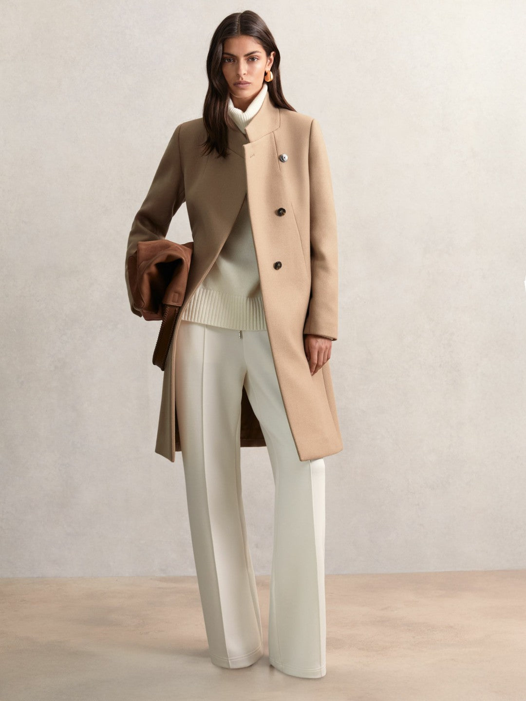 Reiss Value - Coat in Camel