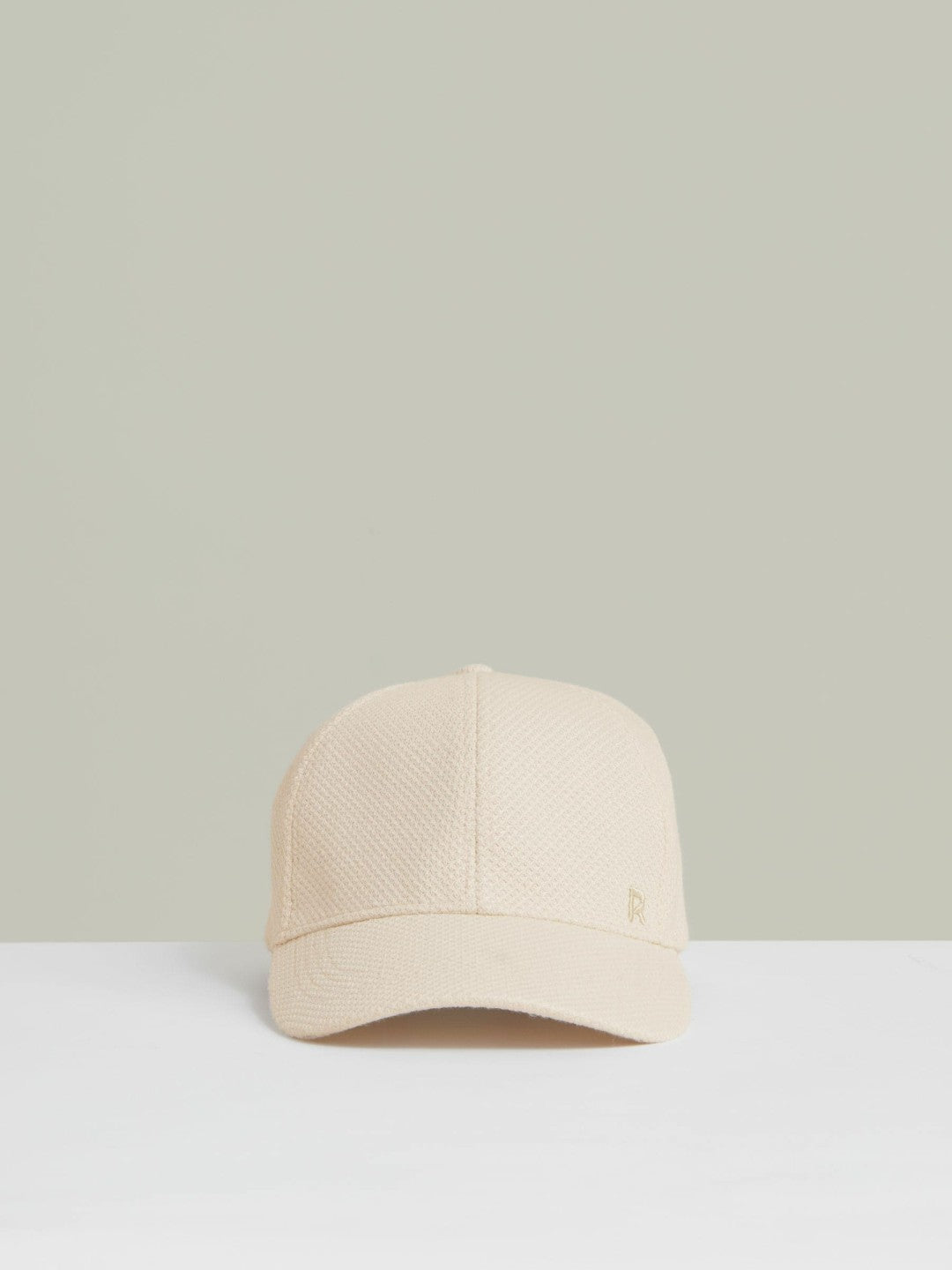Reiss Waffle-Knit Baseball Cap in Neutral