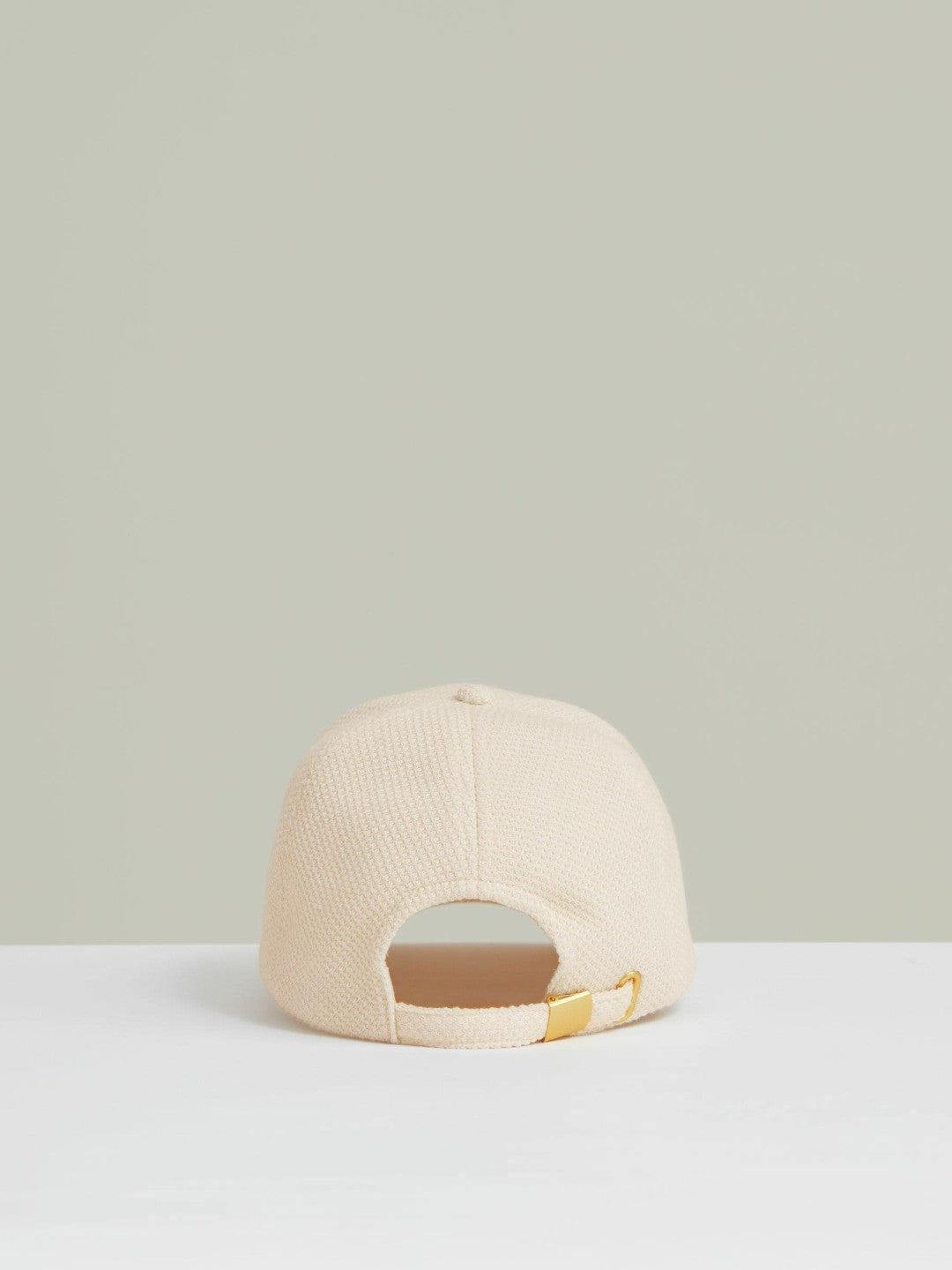 Reiss Waffle-Knit Baseball Cap in Neutral