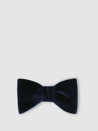 Reiss Best Seller - Velvet Bow Tie in Navy