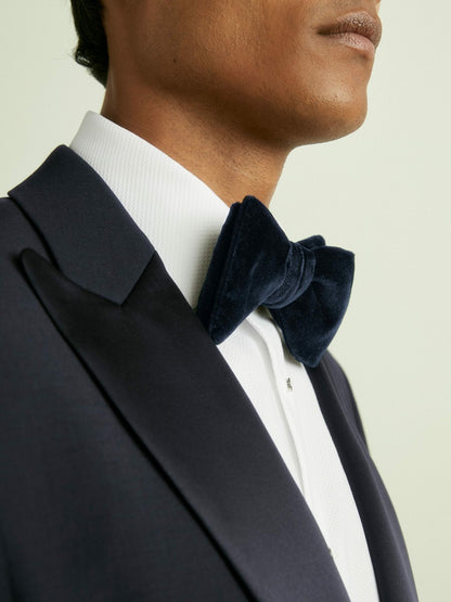 Reiss Best Seller - Velvet Bow Tie in Navy