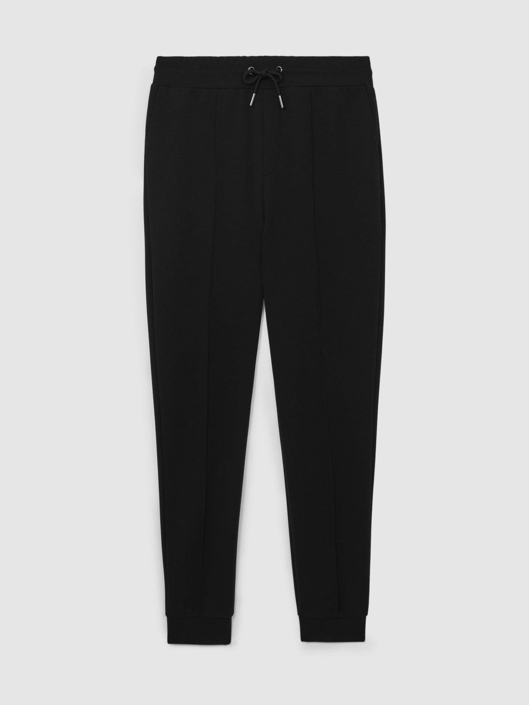 Reiss Popular Choice - Interlock Drawstring Joggers in Black