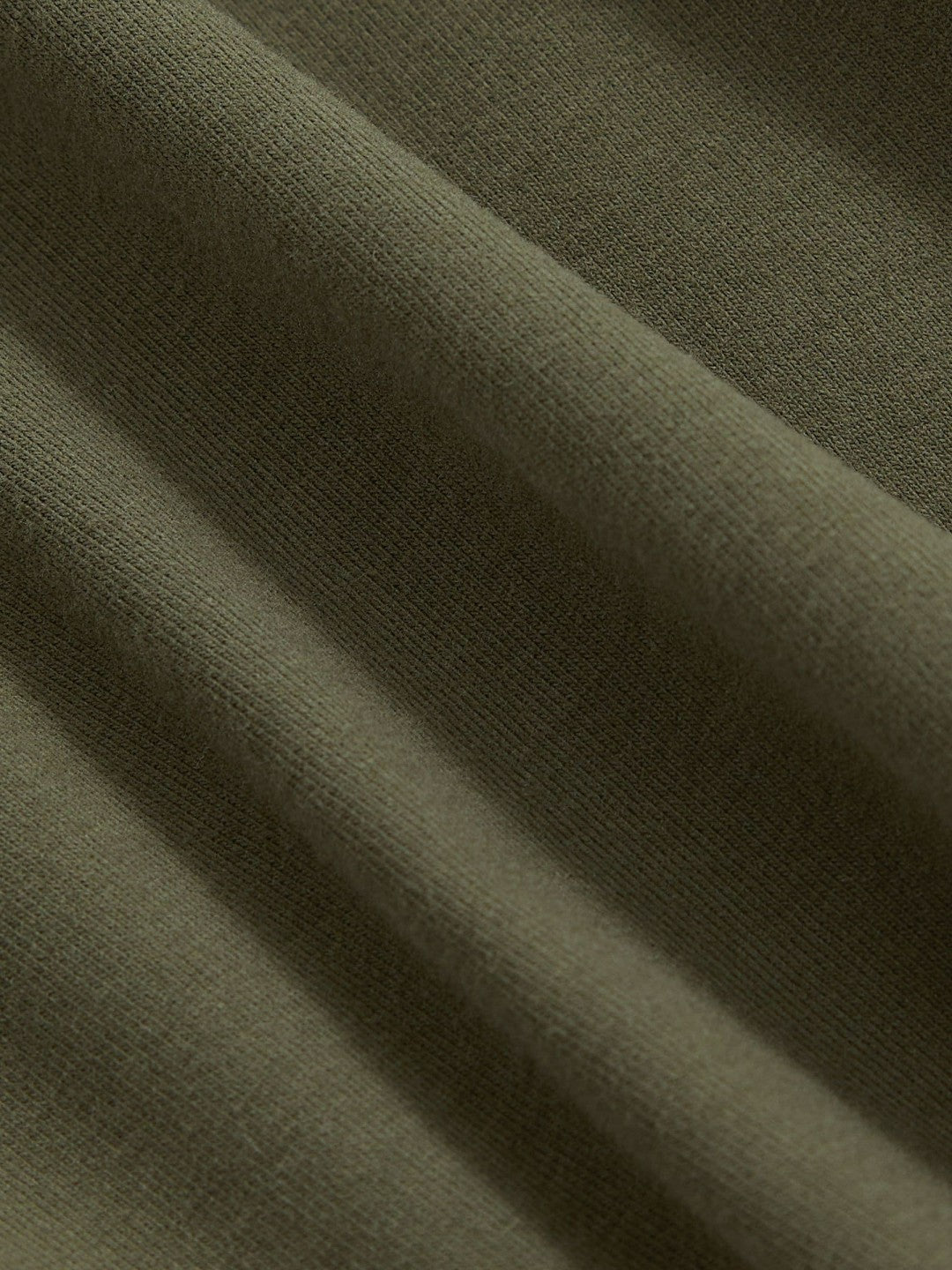 Reiss Stretch Cotton V-Neck T-Shirt in Khaki Green