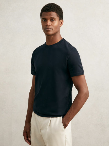Reiss Affordable - T-Shirts 3 Pack in White/Navy/Dark Sage Green