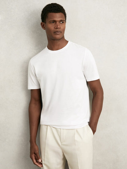 Reiss Affordable - T-Shirts 3 Pack in White/Navy/Dark Sage Green