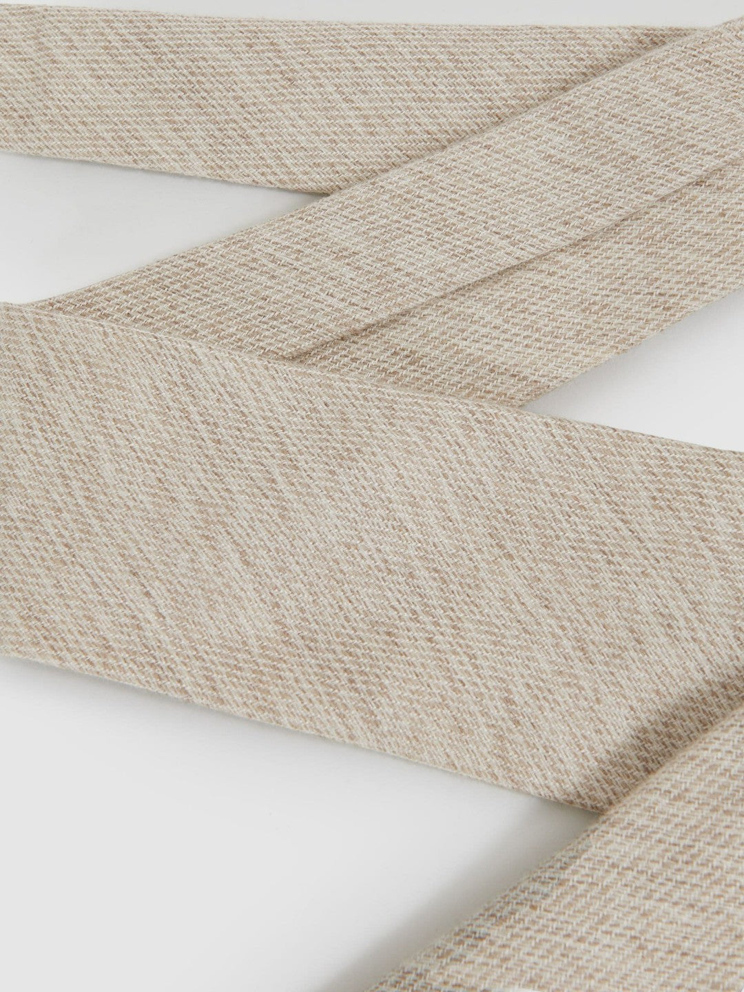 Reiss Popular Choice - Wool-Silk Textured Tie in Oatmeal