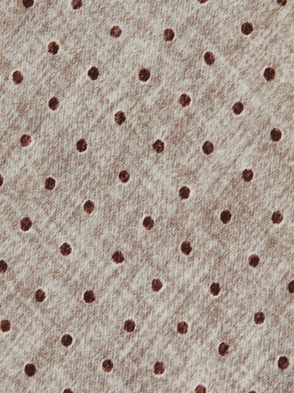 Reiss Deal - Wool-Cotton Polka-Dot Tie in Grey Melange