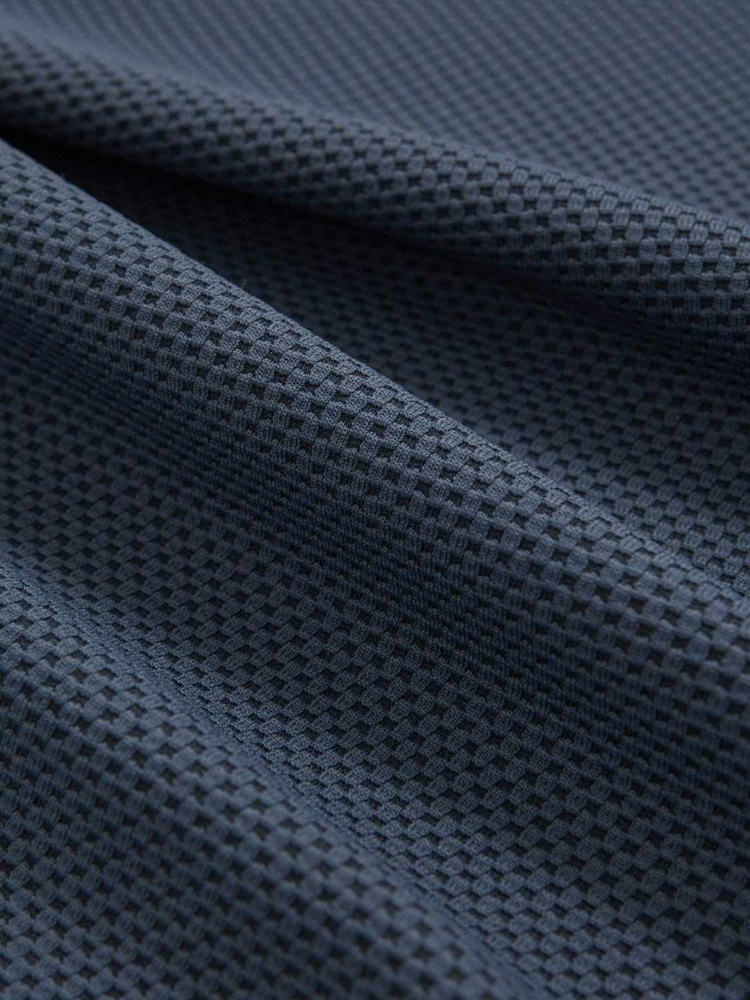 Reiss Featured - Textured Crew-Neck T-Shirt in Airforce Blue