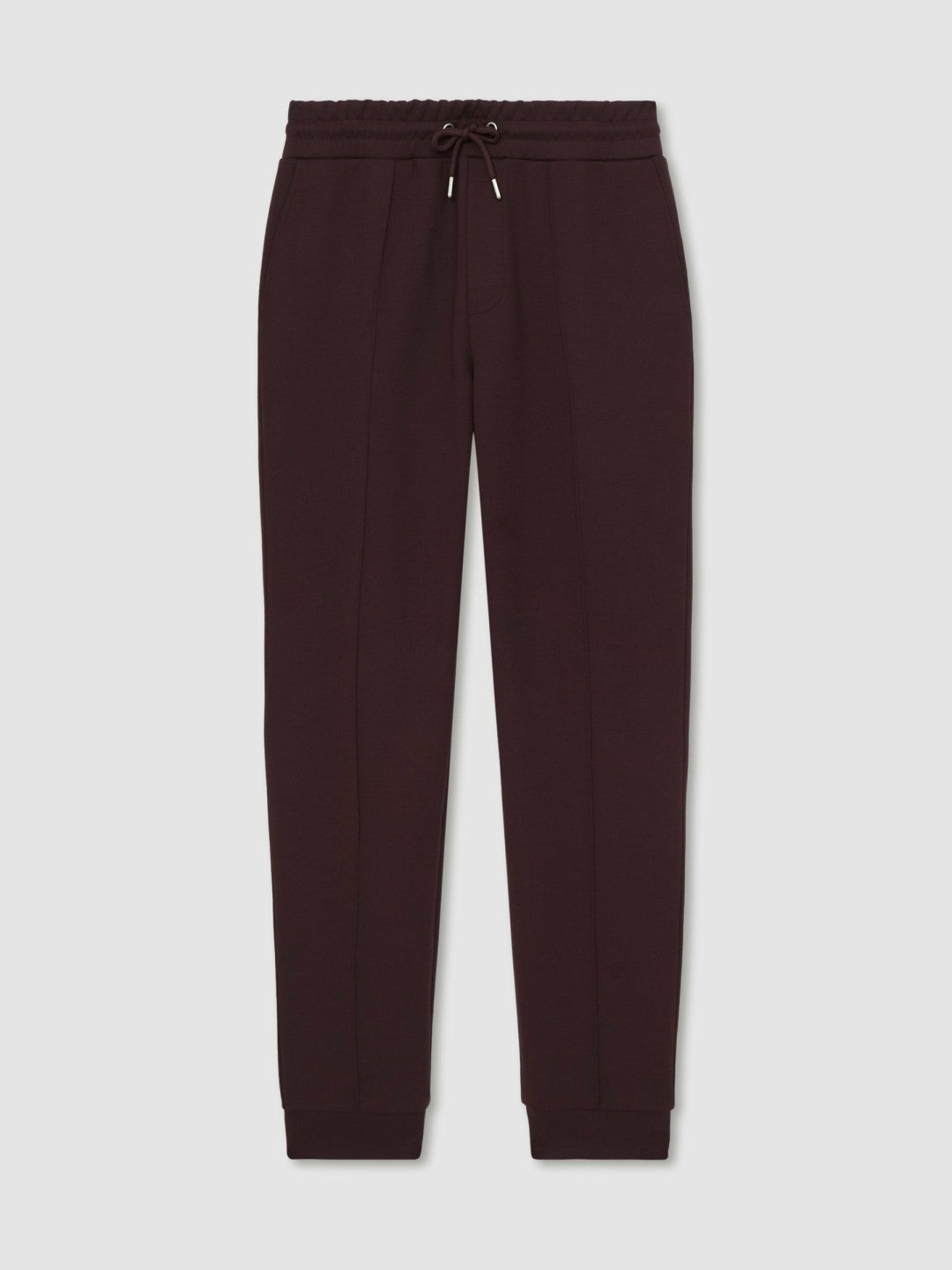 Reiss Interlock Drawstring Joggers in Cherry Red