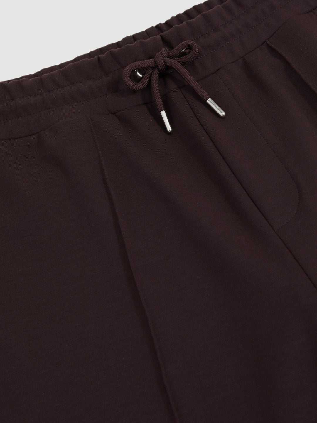 Reiss Interlock Drawstring Joggers in Cherry Red