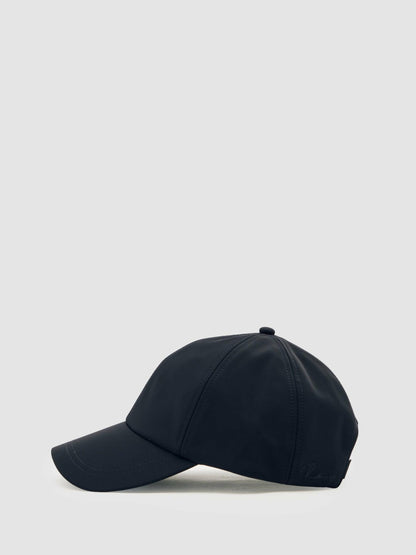 Reiss Deal - Embroidered Logo Tech Baseball Cap in Navy