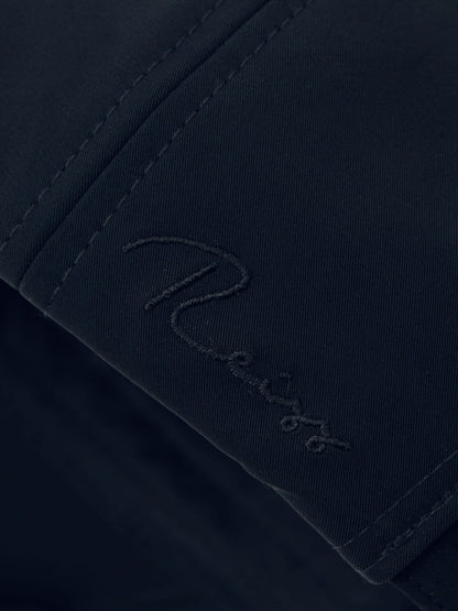 Reiss Deal - Embroidered Logo Tech Baseball Cap in Navy