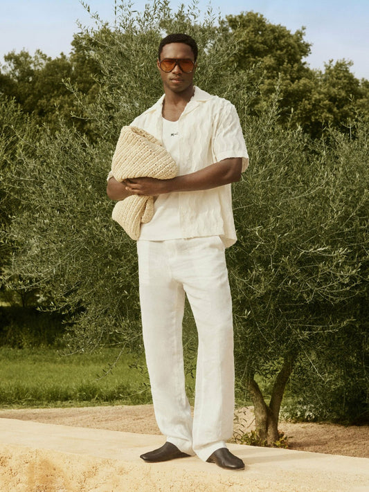 Reiss Popular Choice - | Ché Linen Wide-Leg Trousers in White