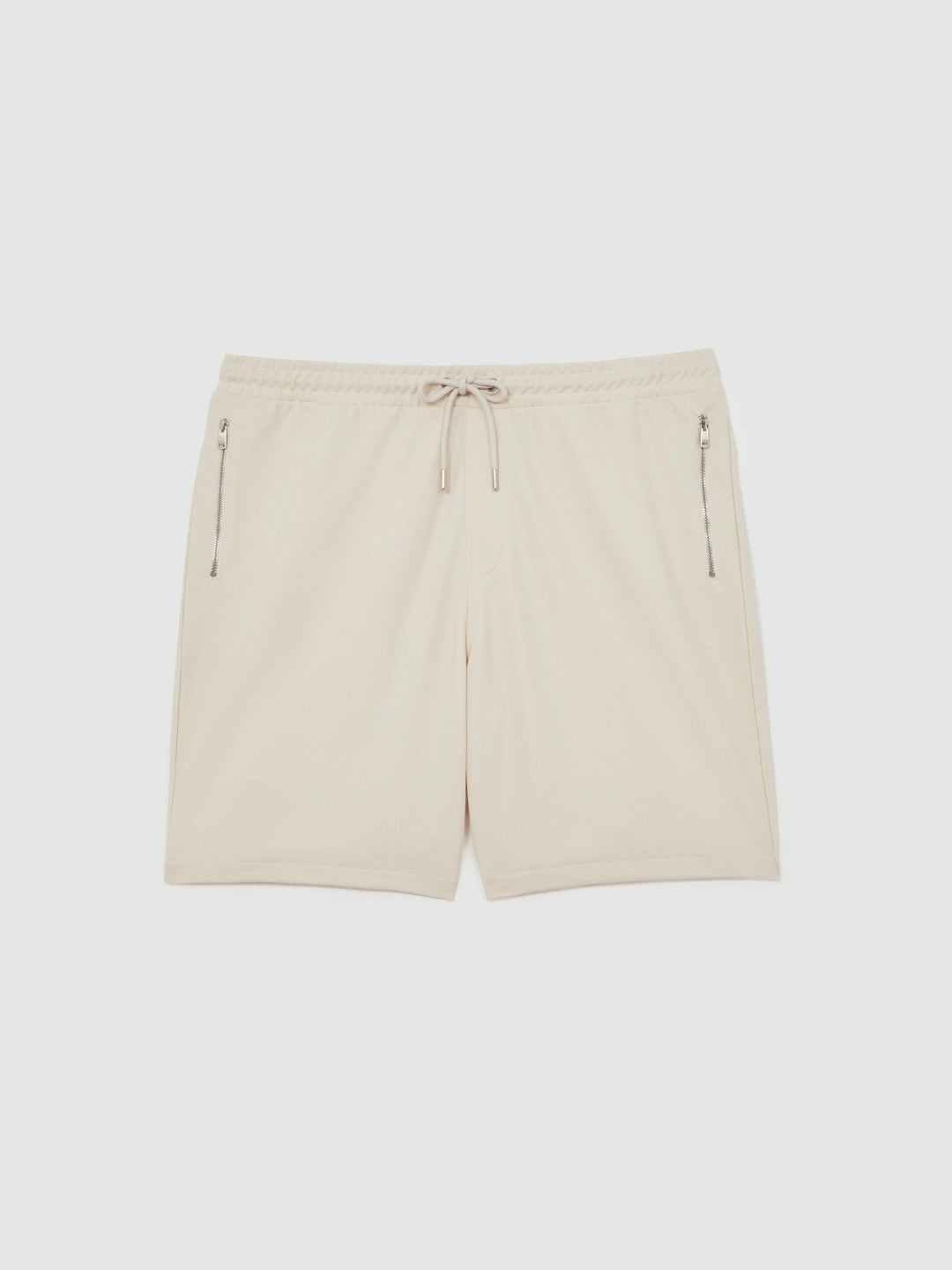 Reiss Savings - Textured Drawstring Shorts in Stone