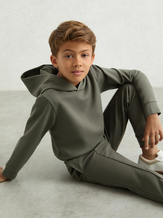 Reiss Deal - 9-13 yrs Interlock Drawstring Joggers in Dark Sage