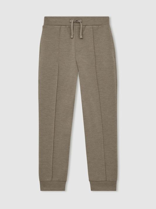 Reiss Sale - 13-14 yrs Interlock Drawstring Joggers in Taupe Brown
