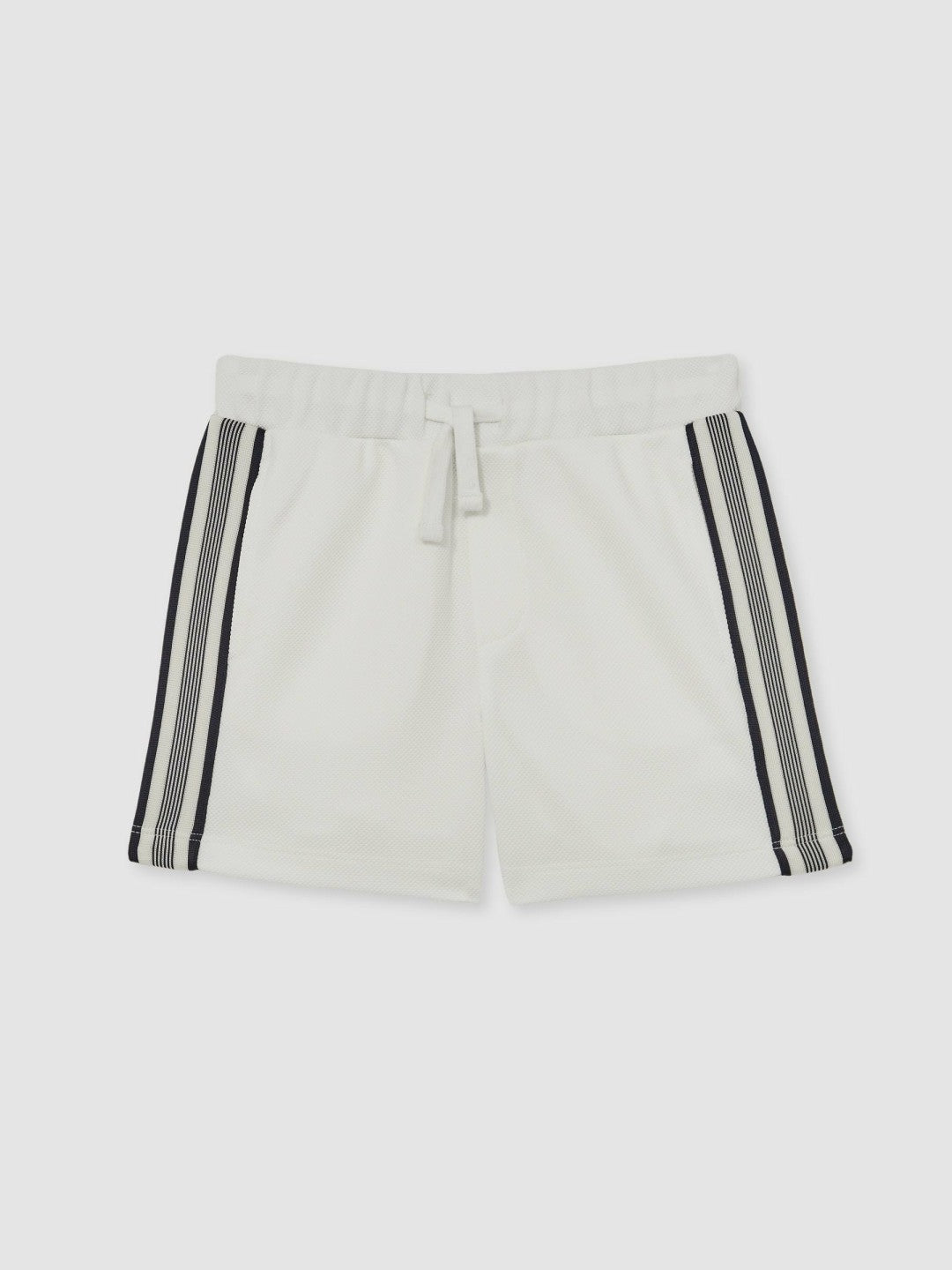 Reiss Popular Choice - 9-13 yrs Side Stripe Textured Shorts in White