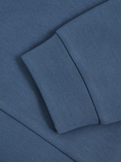 Reiss Savings - Interlock Jersey Hoodie in Ocean Blue