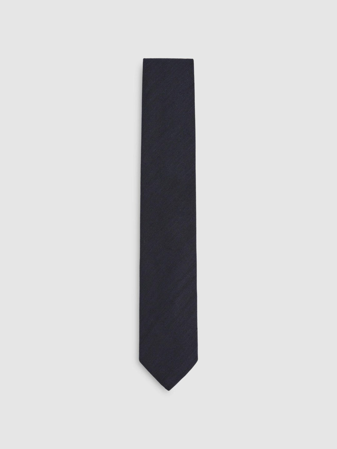 Reiss Affordable - Silk Blend Textured Tie in Navy