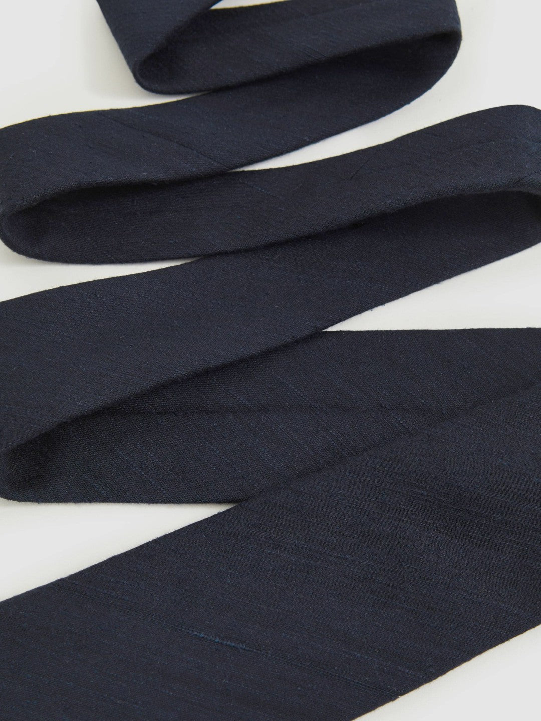 Reiss Affordable - Silk Blend Textured Tie in Navy
