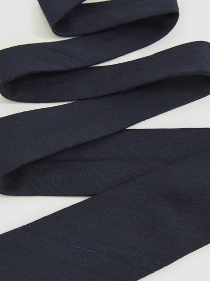 Reiss Affordable - Silk Blend Textured Tie in Navy