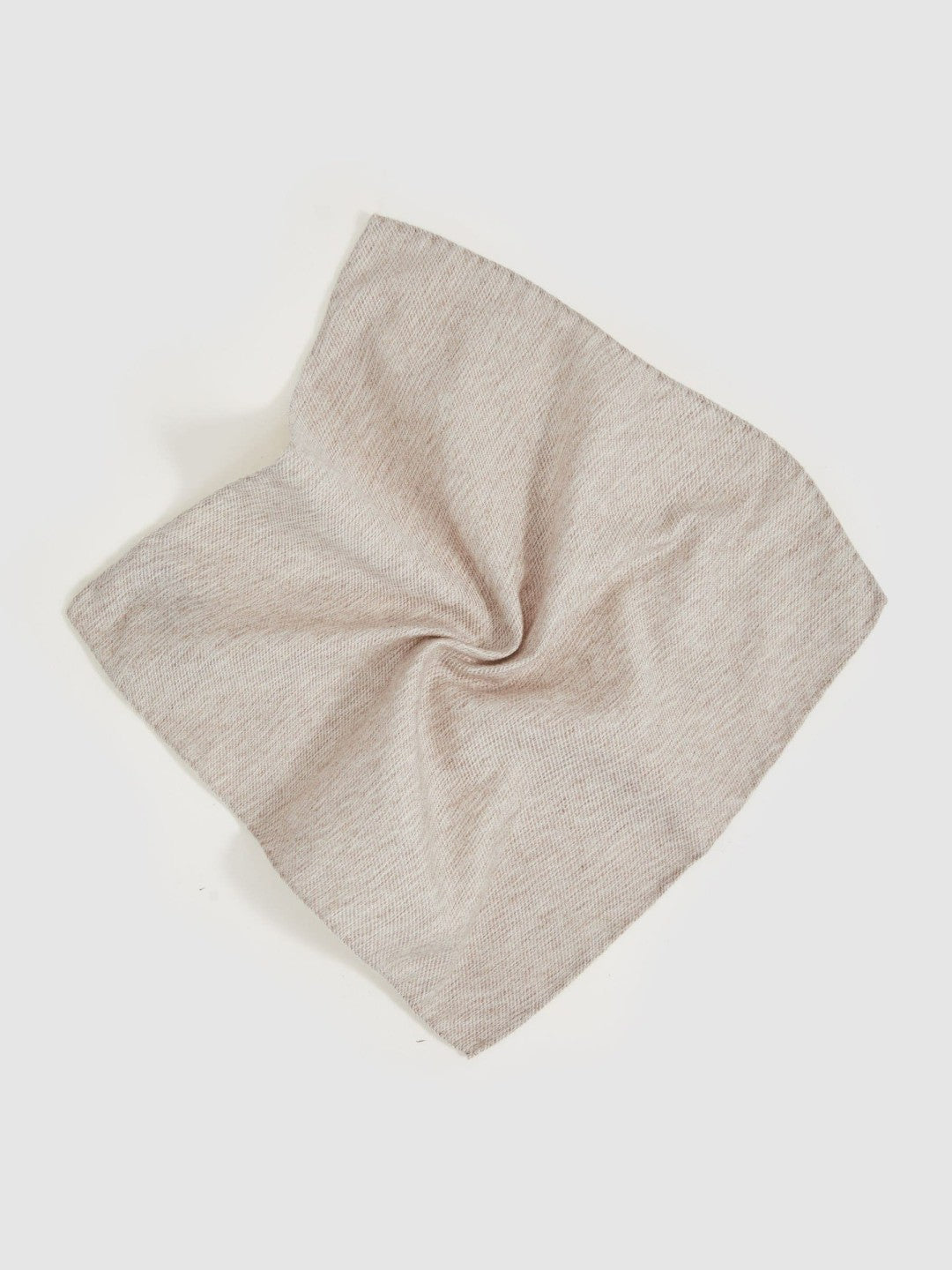 Reiss Sale - Wool Silk Textured Pocket Square in Oatmeal
