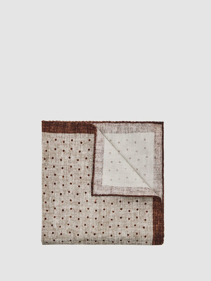 Reiss Featured - Pocket Squares in Grey Melange
