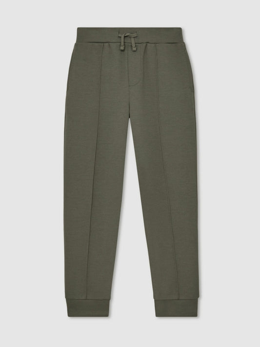 Reiss Popular Choice - 13-14 yrs Interlock Drawstring Joggers in Dark Sage
