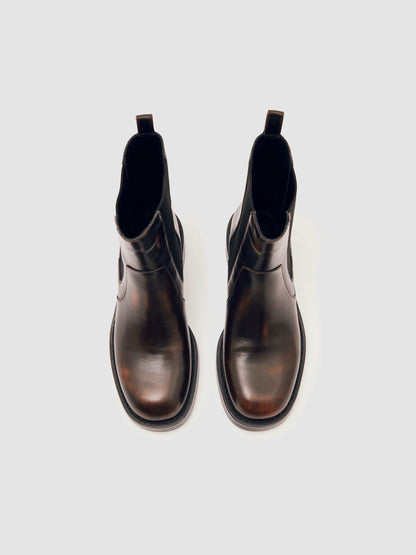Reiss Best Seller - Leather Chelsea Boots in Brown