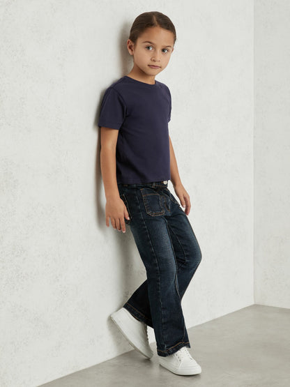 Reiss Best Seller - 3-9 yrs Cotton Crew Neck T-Shirt in Navy