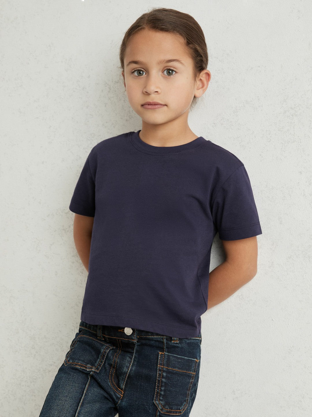 Reiss Best Seller - 3-9 yrs Cotton Crew Neck T-Shirt in Navy