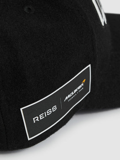 Reiss Best Seller - McLaren Racing Embroidered Cap Unisex Fit in Black