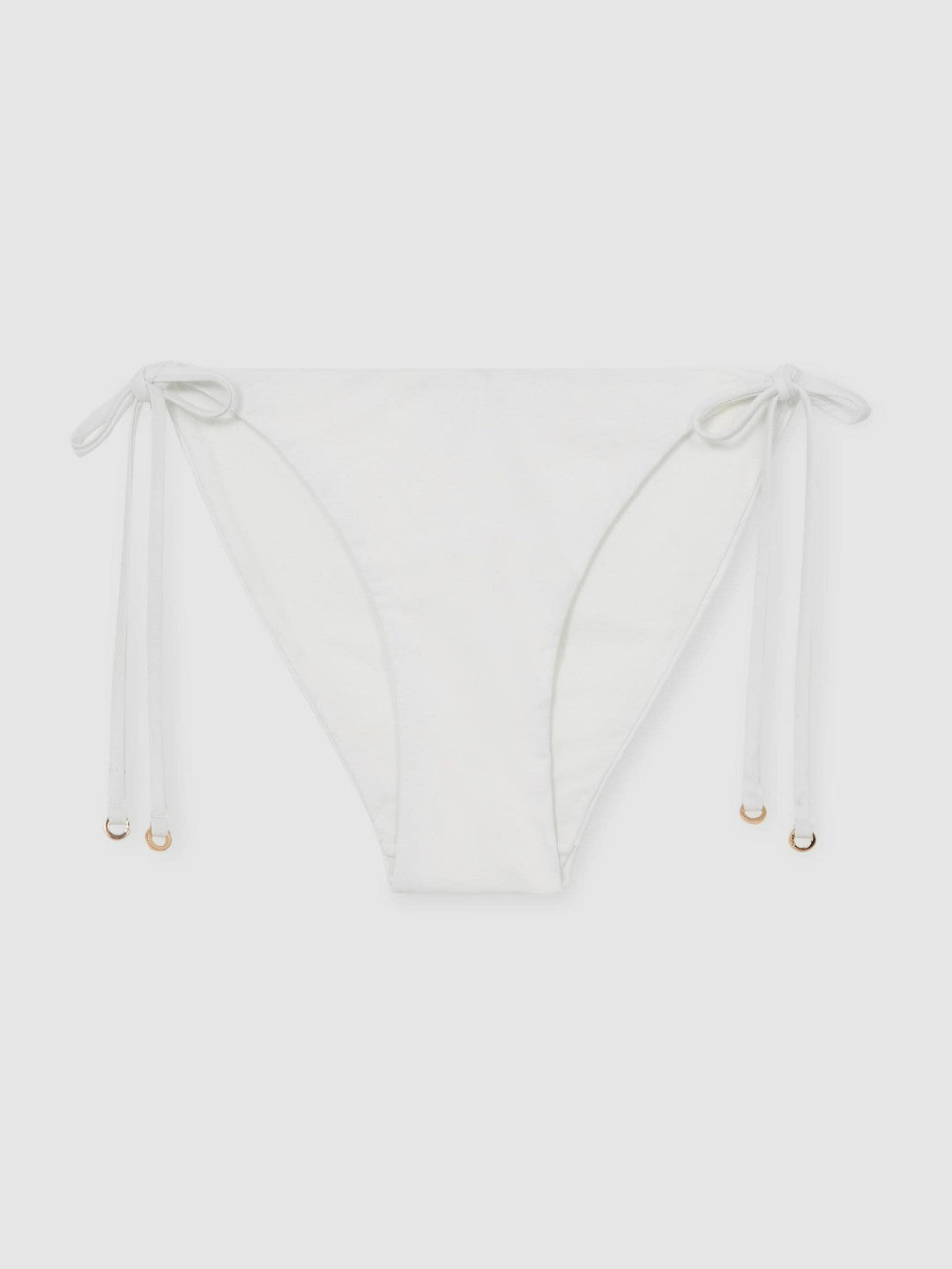 Reiss Popular Choice - Side Tie Bikini Bottoms in White