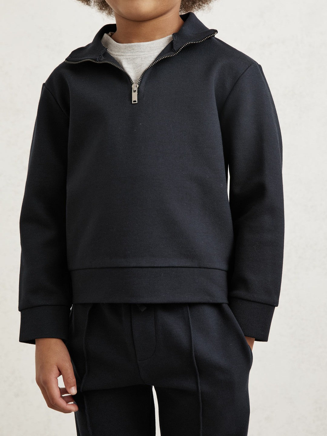 Reiss Affordable - 3-9 yrs Interlock Sweatshirt and Trousers Set in Navy Blue