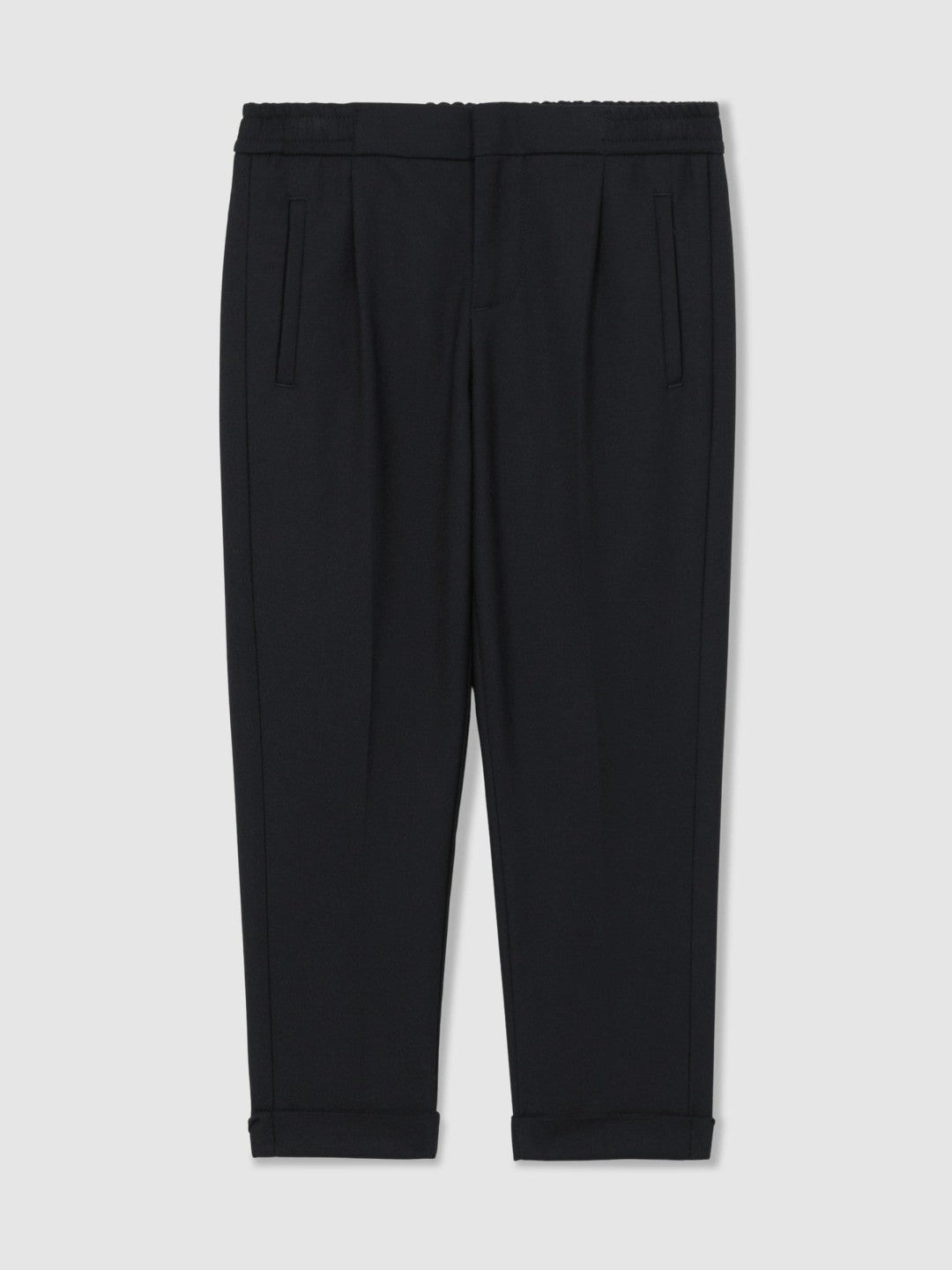 Reiss Sale - 9-13 yrs Relaxed-Fit Pleated Tapered Trousers in Navy