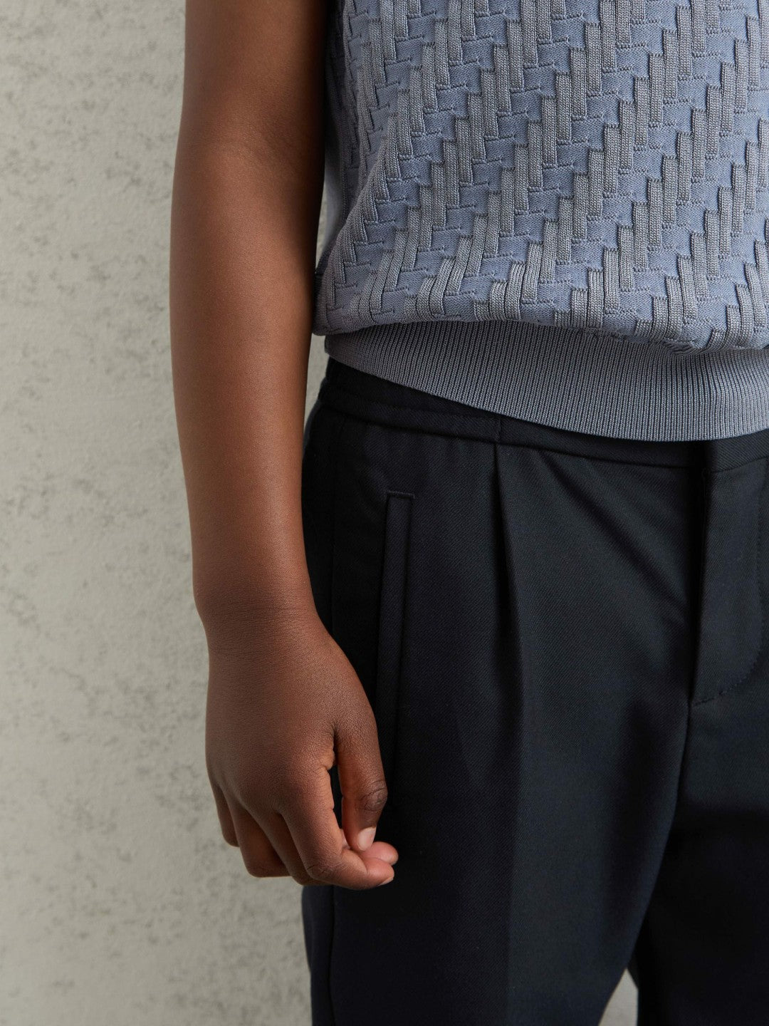 Reiss Sale - 9-13 yrs Relaxed-Fit Pleated Tapered Trousers in Navy