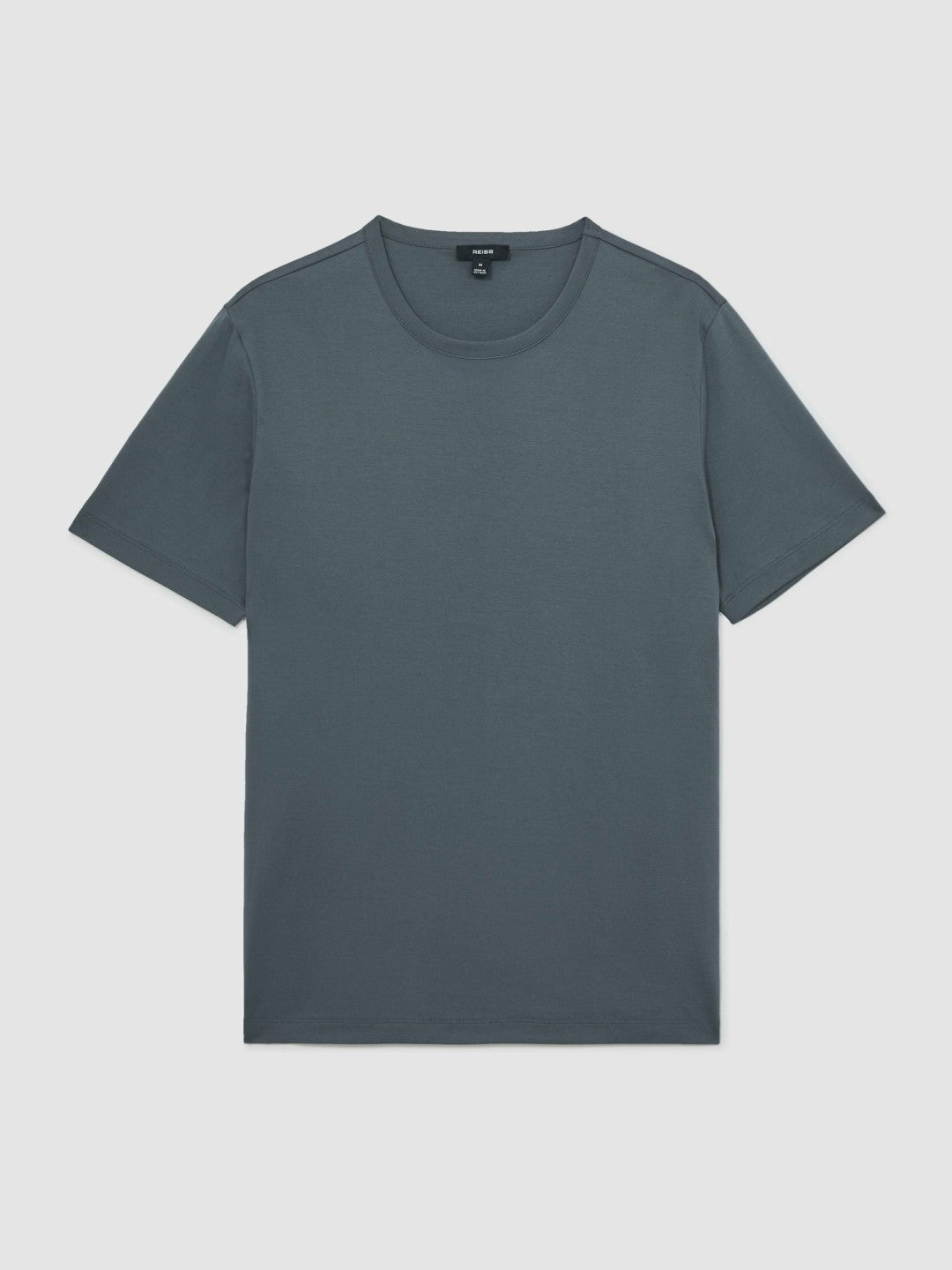 Reiss Featured - Airwater-Cotton Crew-Neck T-Shirt in Airforce Blue