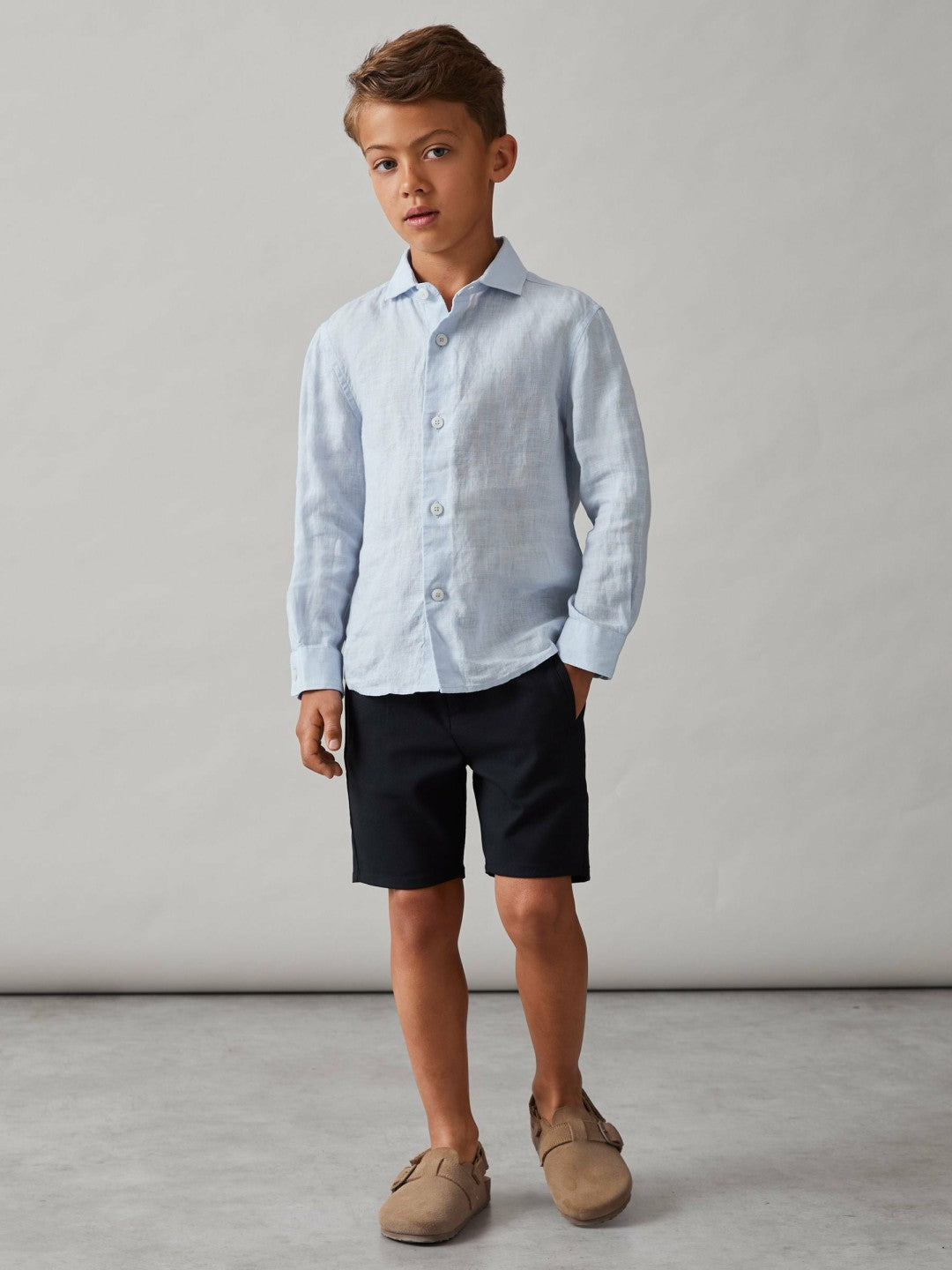 Reiss Sale - 3-9 yrs Relaxed Drawstring Shorts in Navy