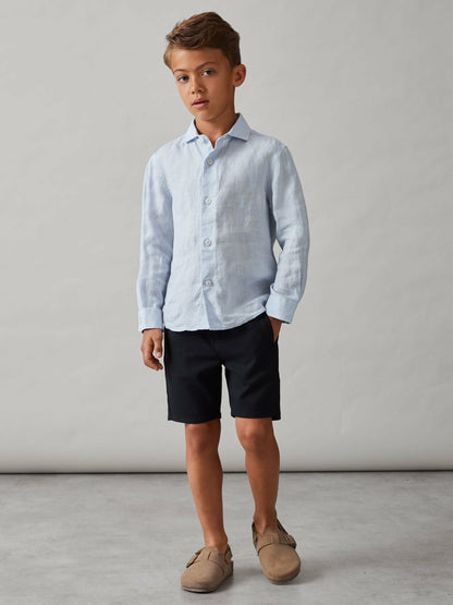 Reiss Sale - 3-9 yrs Relaxed Drawstring Shorts in Navy