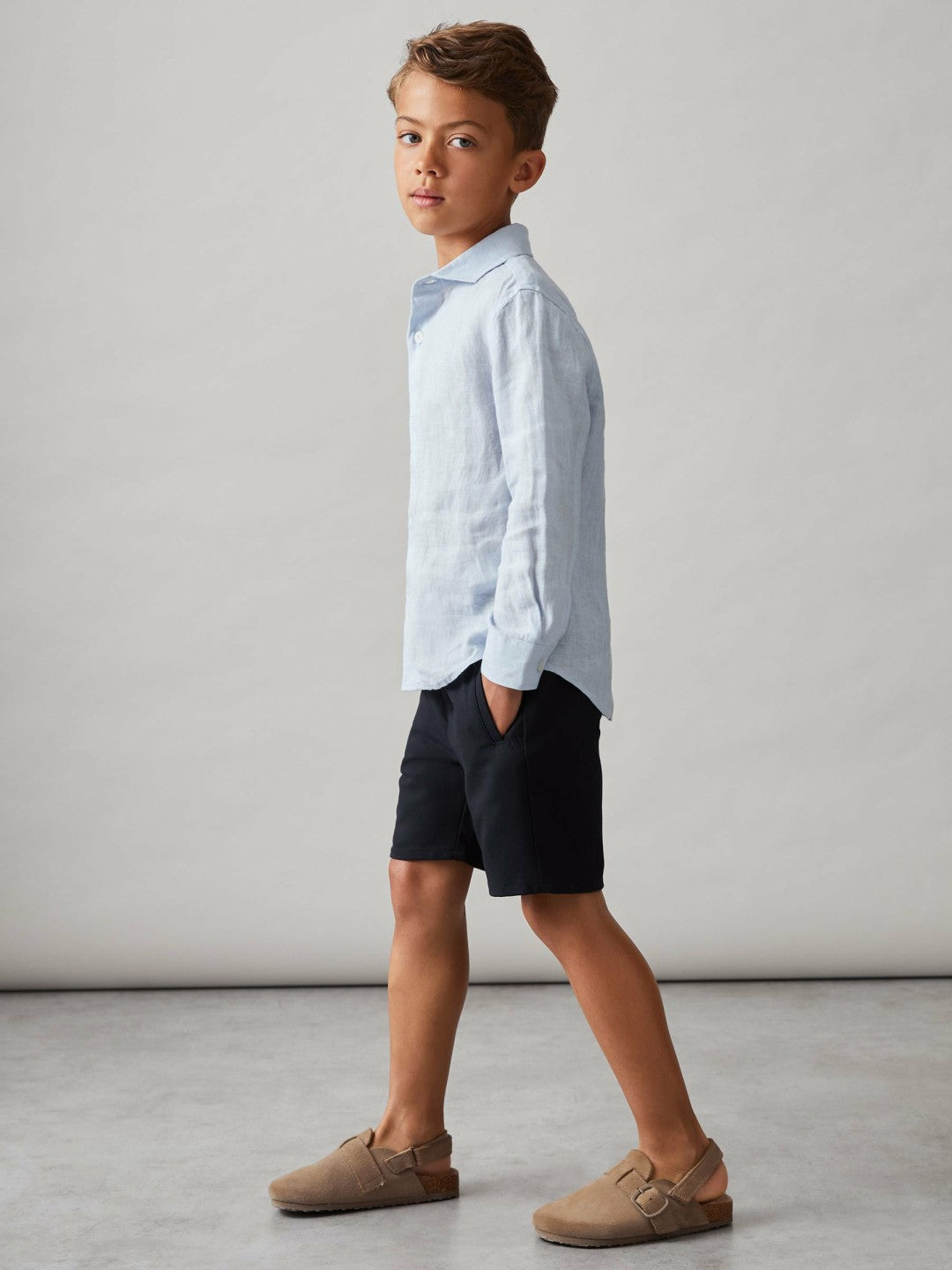 Reiss Savings - 13-14 yrs Relaxed Drawstring Shorts in Navy