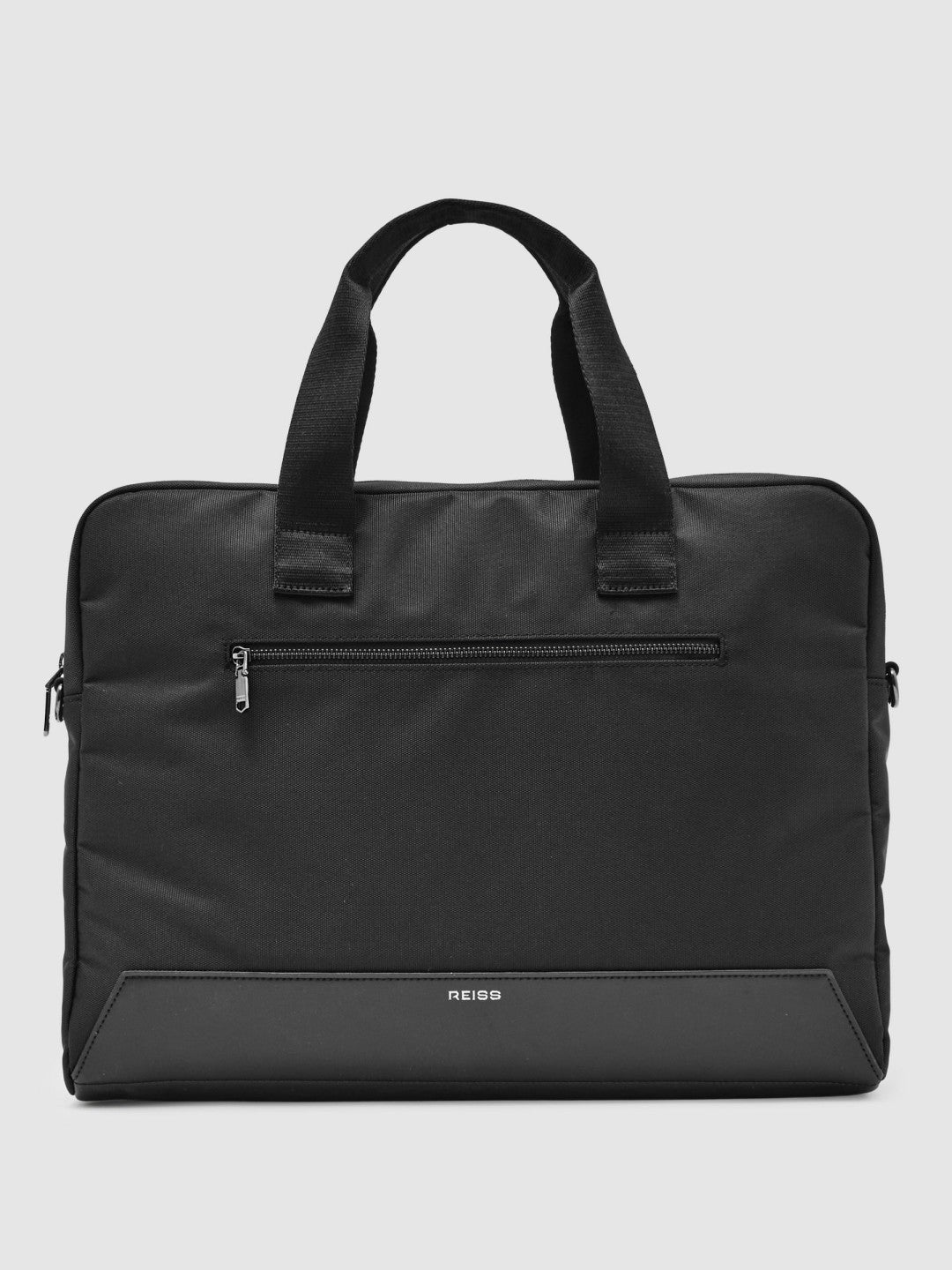 Reiss Savings - Woven Briefcase in Black