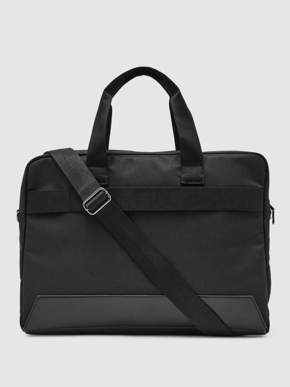 Reiss Savings - Woven Briefcase in Black